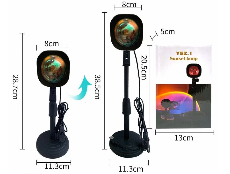 Rechargeable Rainbow Atmosphere Sunset Lamp