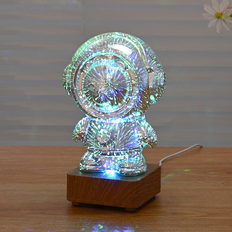 Spaceman 3D Fireworks USB  Night Lamp