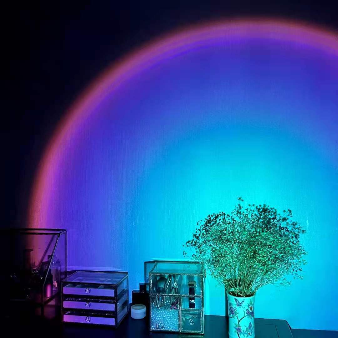 Rechargeable Rainbow Atmosphere Sunset Lamp