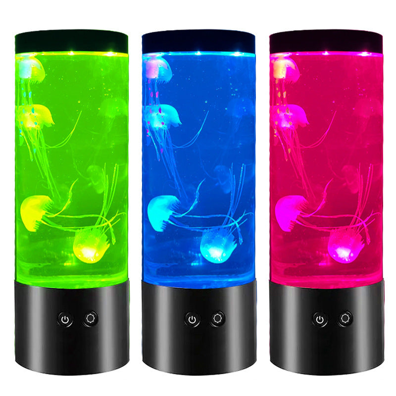 LED Colorful Jellyfish Lamp 9-inches