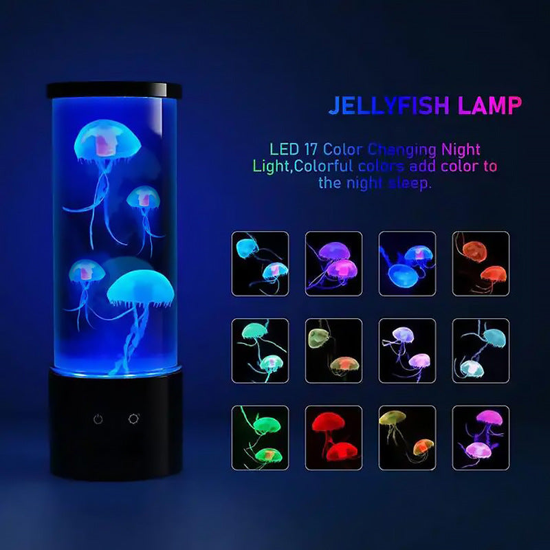 LED Colorful Jellyfish Lamp 9-inches