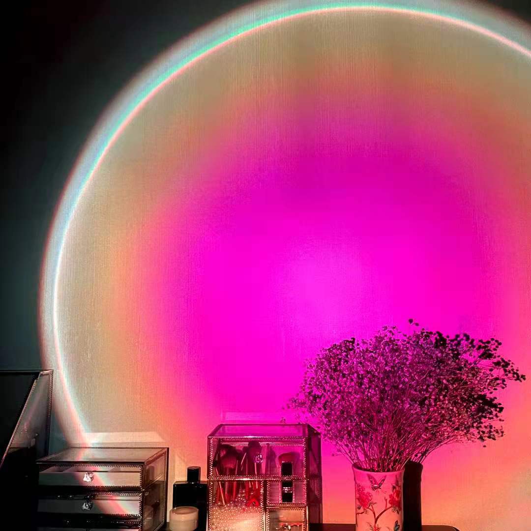 Rechargeable Rainbow Atmosphere Sunset Lamp