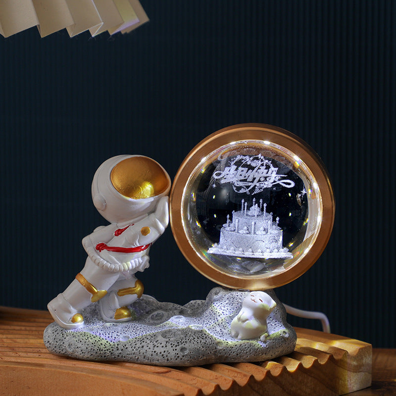 Astronaut Small Night Lamp 3D