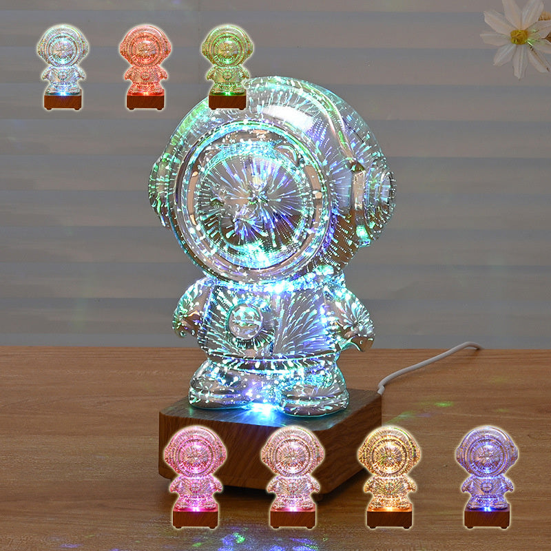 Spaceman 3D Fireworks USB  Night Lamp